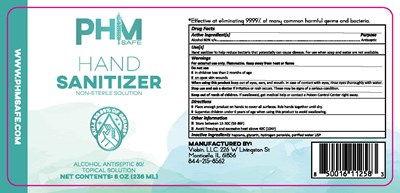 Label For Phm Safe Hand Sanitizer 08oz (Guardian Hand Sanitizer 8oz)